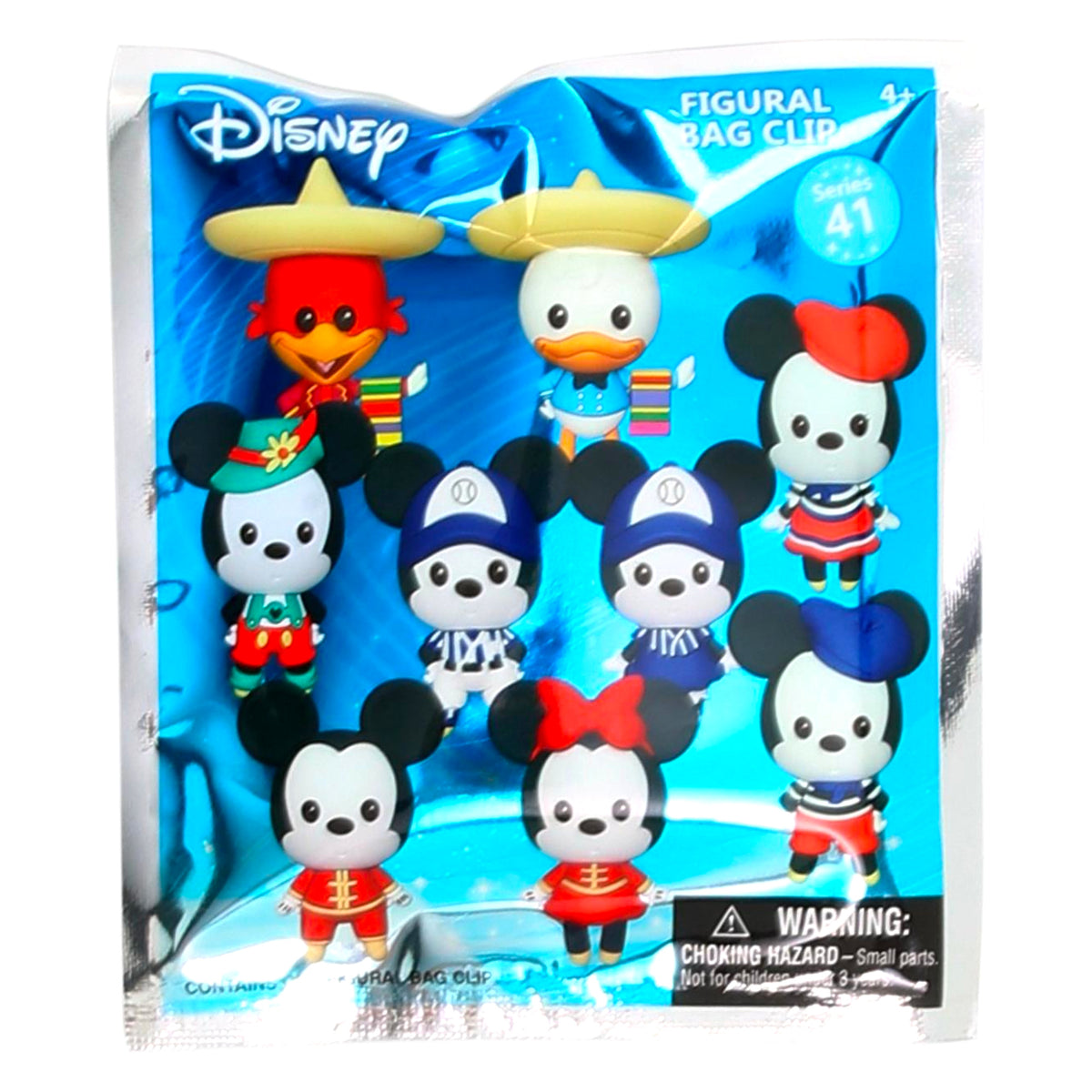 Disney Mickey and Minnie Around the World Collectible 3D Bag Clip Series 41 - Mystery Bag