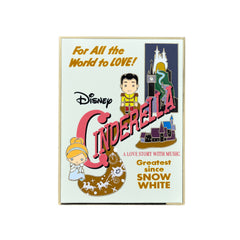 Disney Cute Movie Poster Series Cinderella 3" Collectible Pin Limited Edition 300