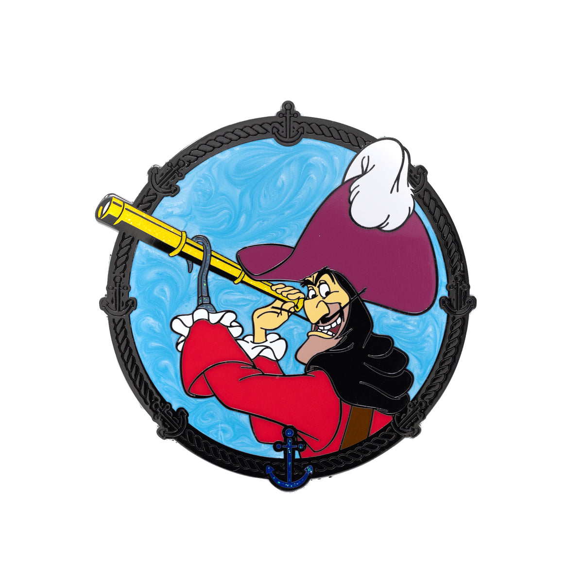 Disney Iconic Villains Series Captain Hook 3" Collectible Pin Limited Edition 300