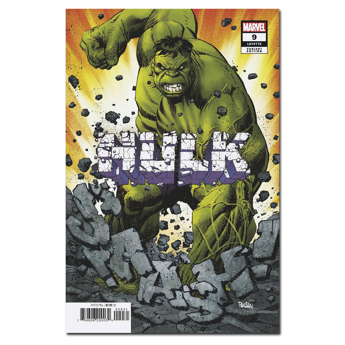 Hulk #9 1:25 Cover Variant PANOSIAN FINALSALE
