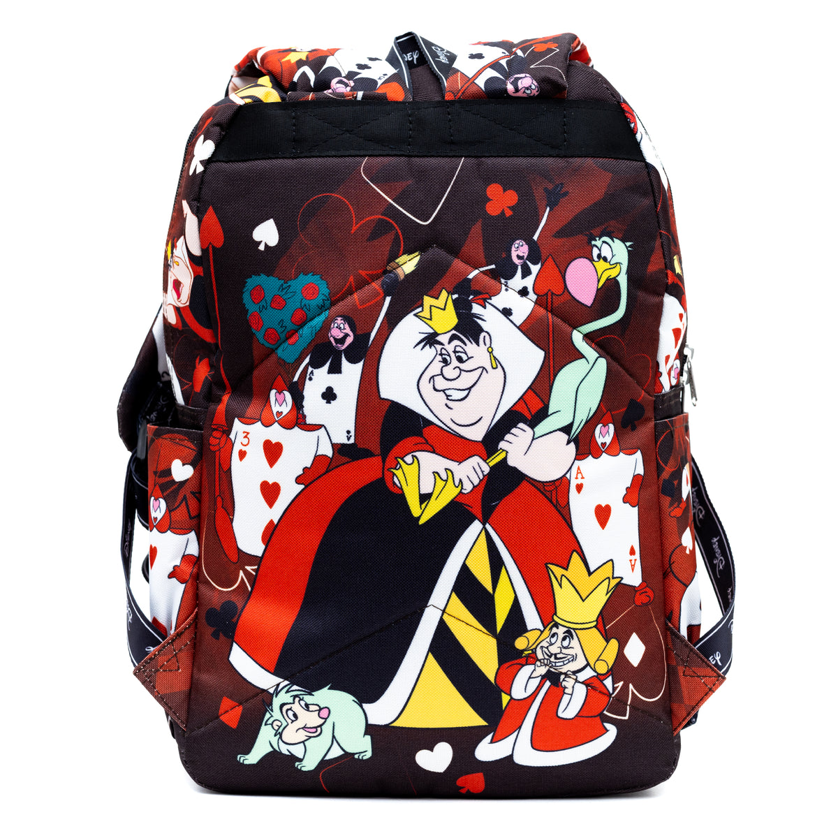 Alice in Wonderland Queen of Hearts 17&quot; Full Size Nylon Backpack