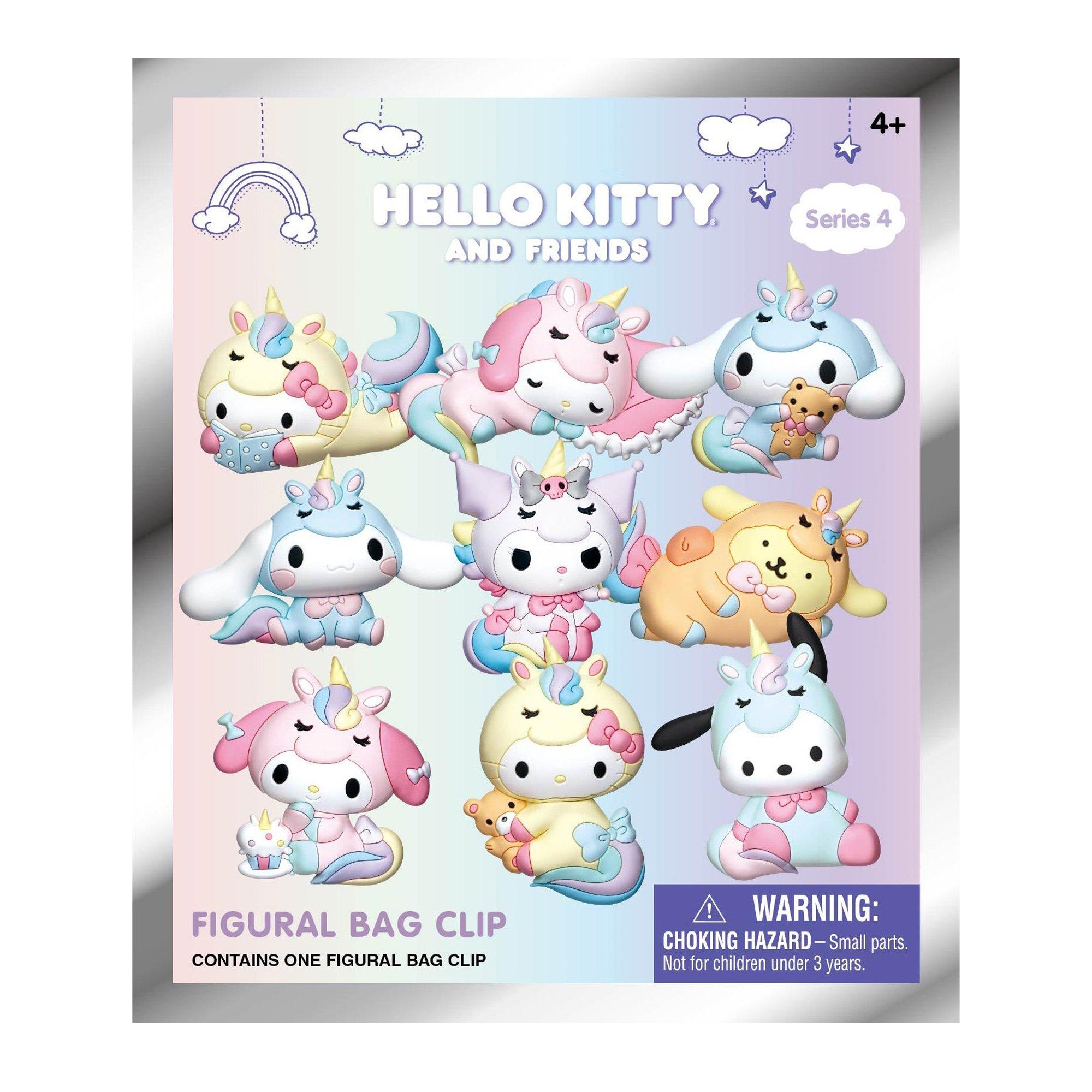 Sanrio Unicorns Hello Kitty and Friends Collectible 3D Bag Clip - Mystery Bag