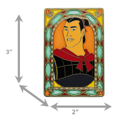 Disney Prince Stained Glass Series Li Shang 3" Collectible Pin Limited Edition 300