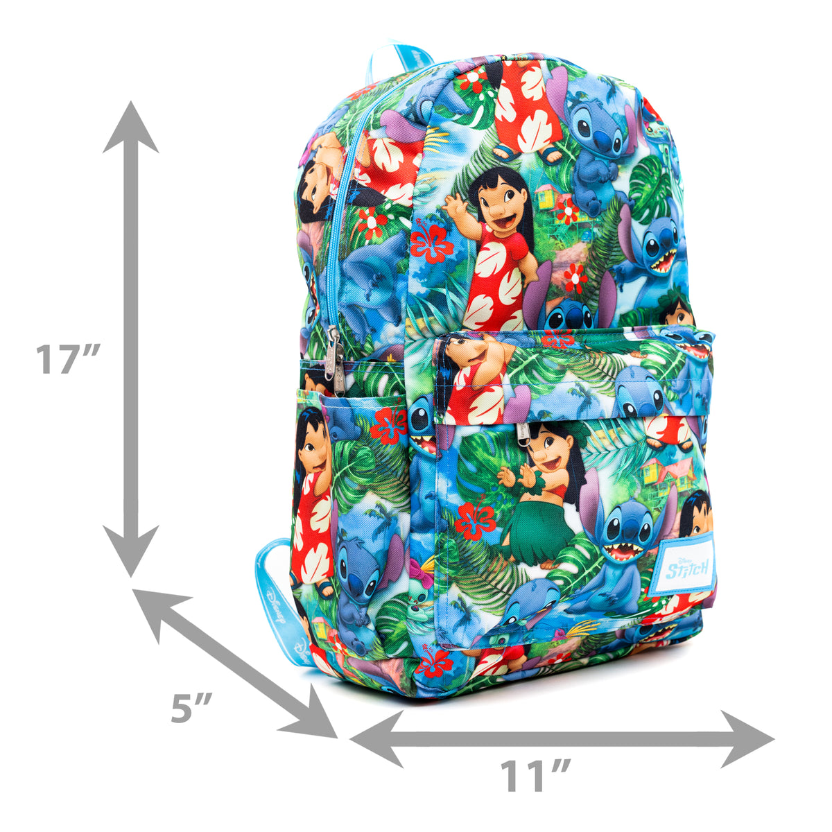 Disney Lilo and Stitch 17&quot; Full Size Nylon Backpack