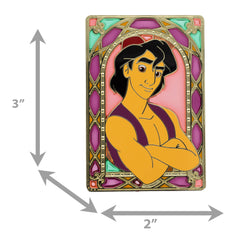Disney Prince Stained Glass Series Aladdin 3" Collectible Pin Limited Edition 300