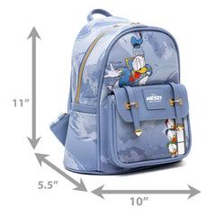 WondaPOP - Disney Mini Backpack Classic Donald Duck with Huey Dewey and Louie