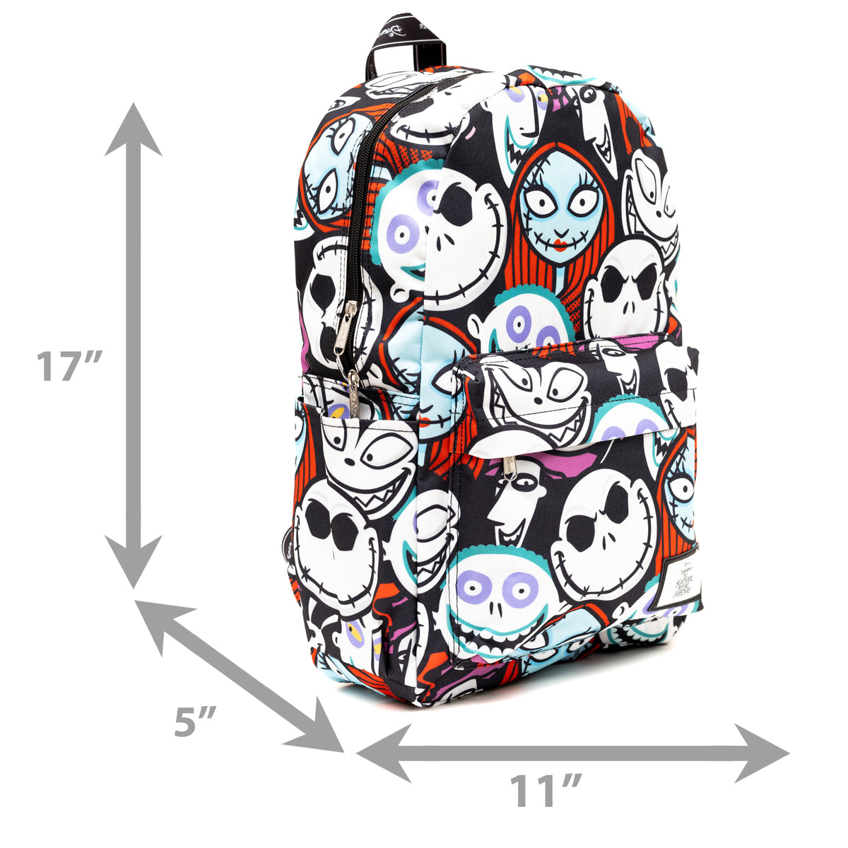 Nightmare Before Christmas 17&quot; Full Size Nylon Backpack