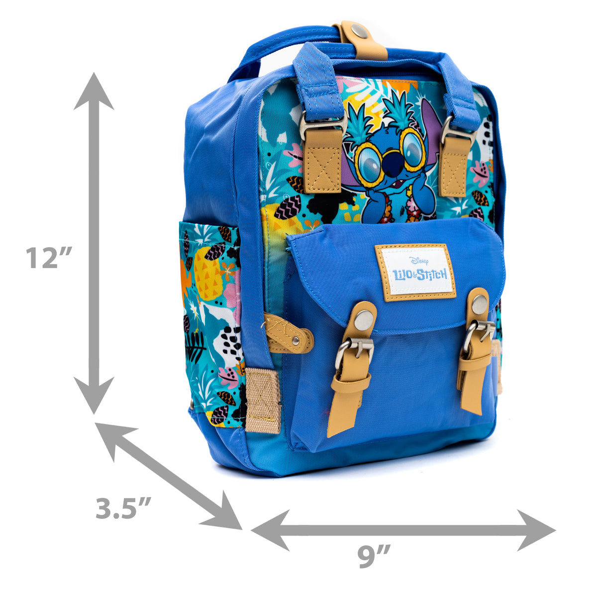 Disney Lilo and Stitch: Stitch Twill Multi-Compartment Mini Backpack