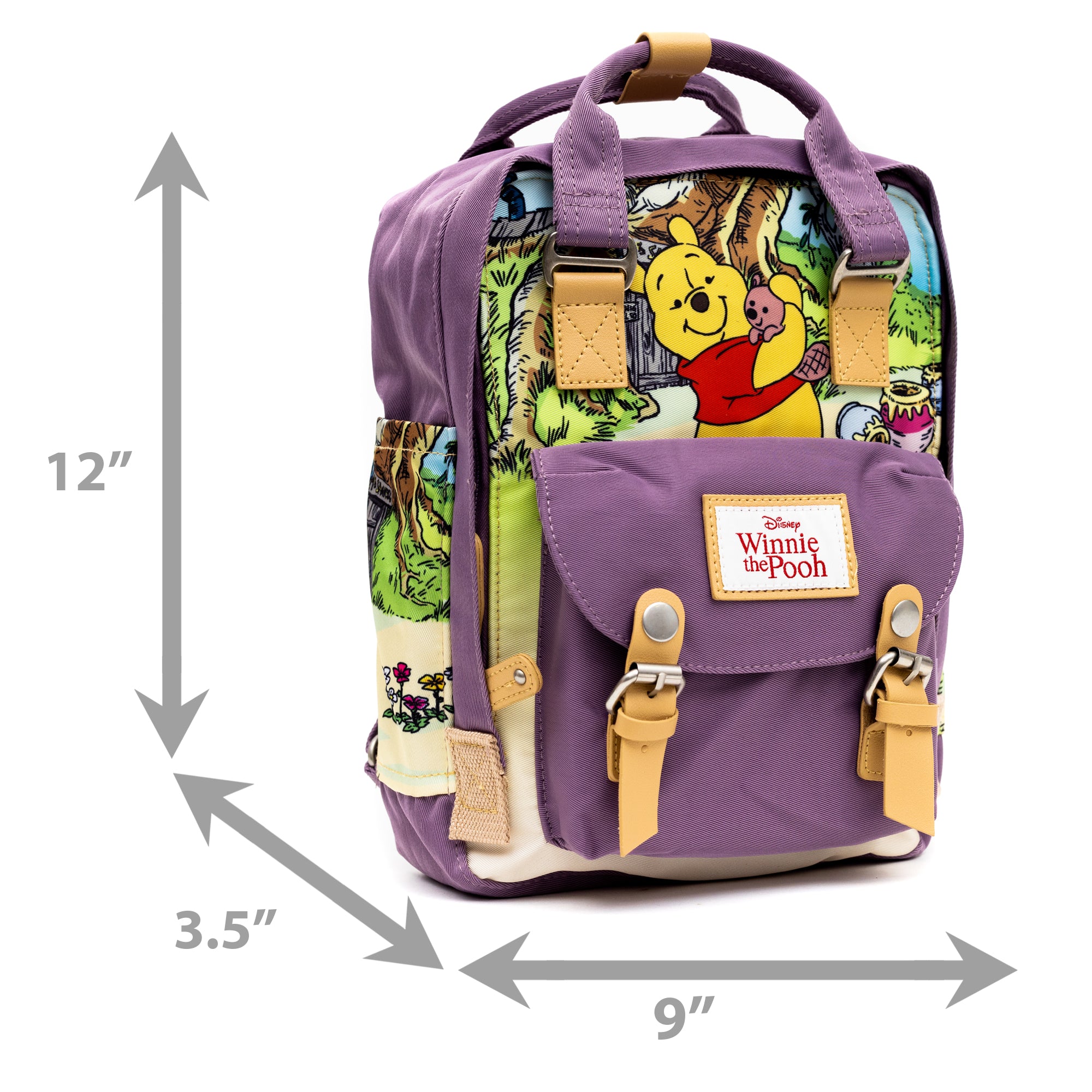 WondaPOP - Disney Winnie the Pooh Twill Multi-Compartment Mini Backpack
