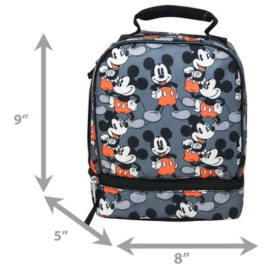 Disney Mickey Mouse Drop Bottom Insulated Lunch  Tote