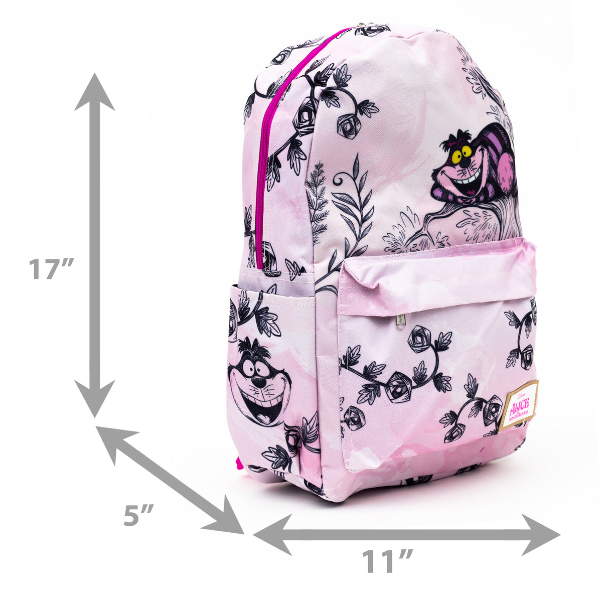 Disney Alice in Wonderland Cheshire Cat 17&quot; Full Size Nylon Backpack