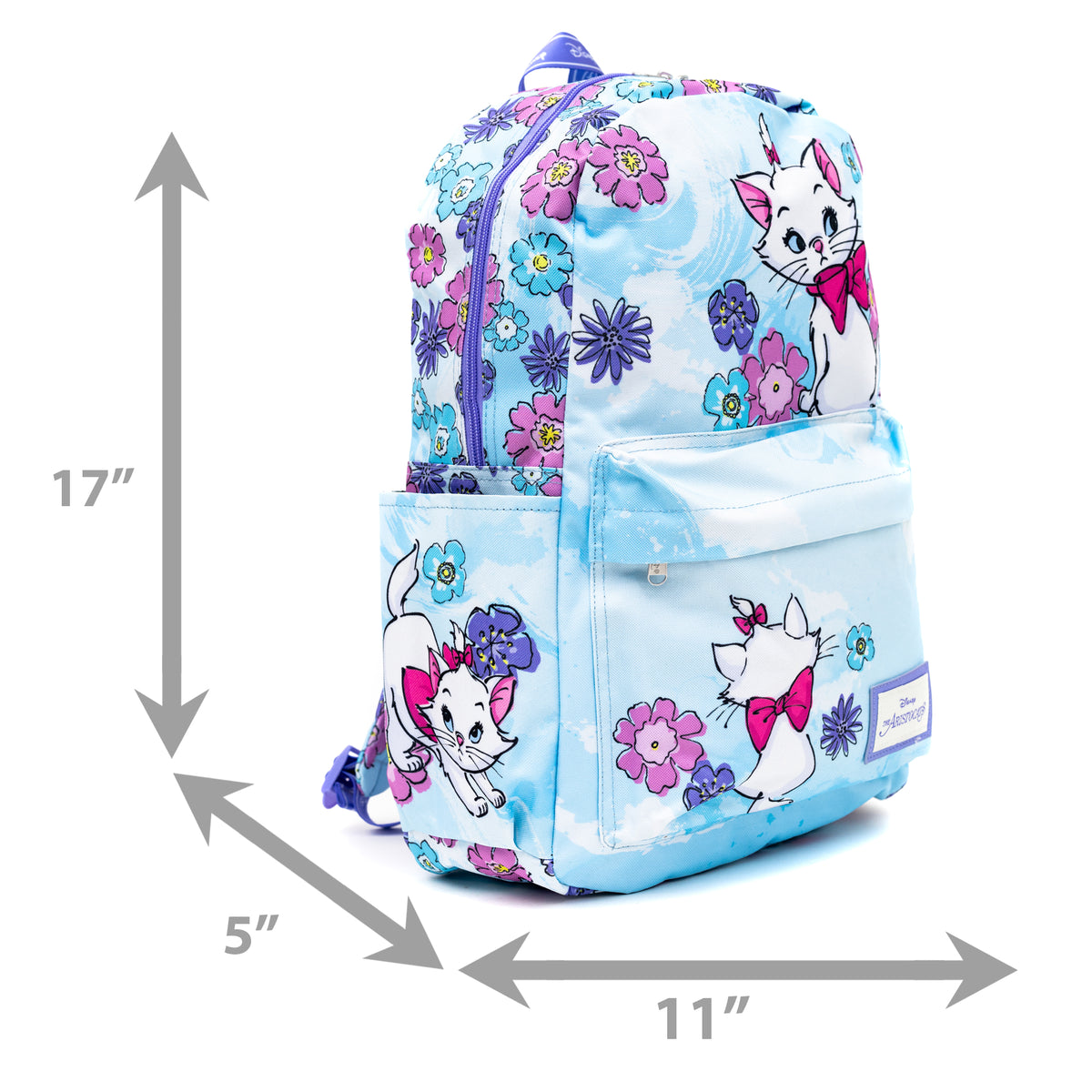 Disney Aristocats Marie 17&quot; Full Size Nylon Backpack