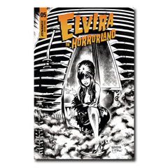 Elvira in Horrorland #5 1:10 Cover E ACOSTA B&W FINALSALE