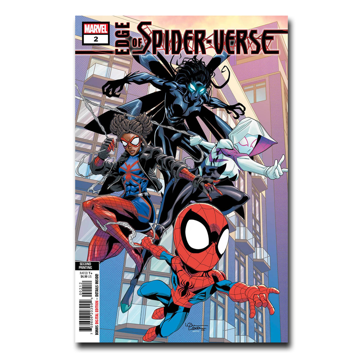 Edge of Spider-Verse #2 (of 5) 2ND Print Cover Variant LUBERA FINALSALE