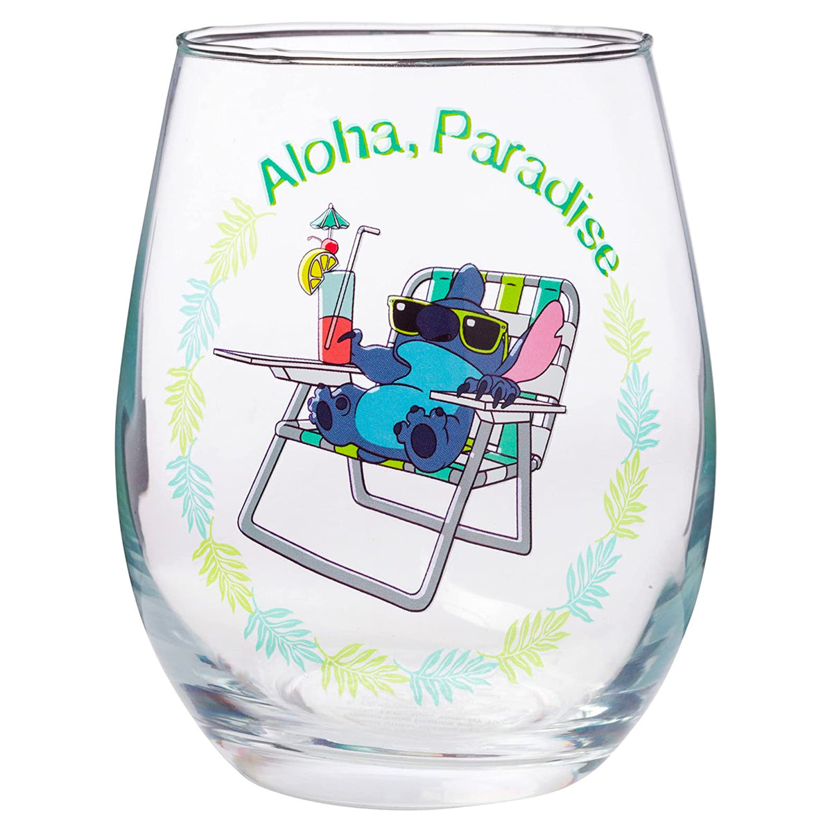 Lilo and Stitch Aloha 20oz Stemless Glass