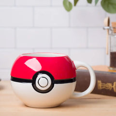 Pokemon Pokeball 20oz Ceramic Sculpted Mug