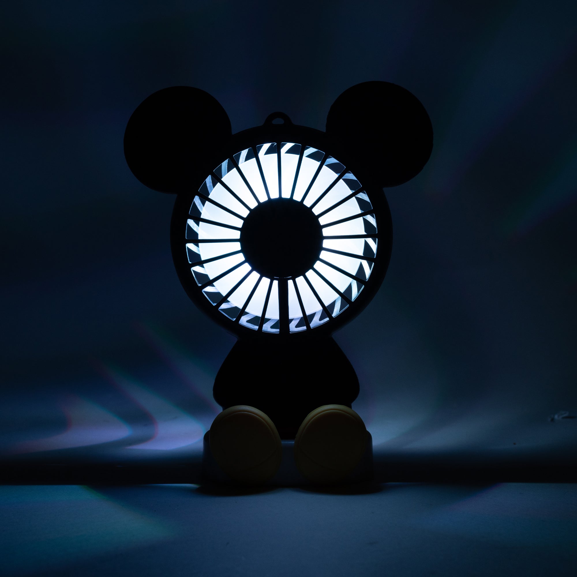 Disney Wireless Mickey Mouse Fan w/ LED Lights - 3 speed fan setting with lanyard accessories