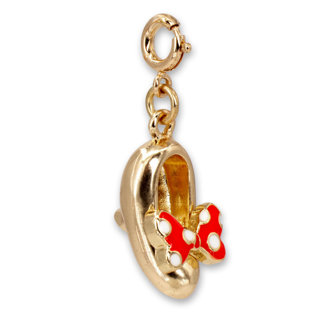 CHARM IT! - Disney Gold Minnie Mouse Shoe Charm