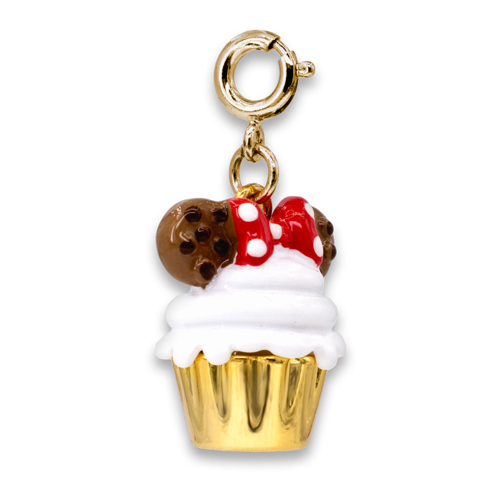 CHARM IT! - Disney Gold Minnie Mouse Cupcake Charm