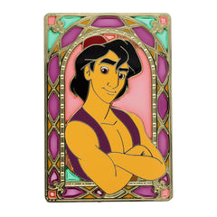 Disney Prince Stained Glass Series Aladdin 3" Collectible Pin Limited Edition 300
