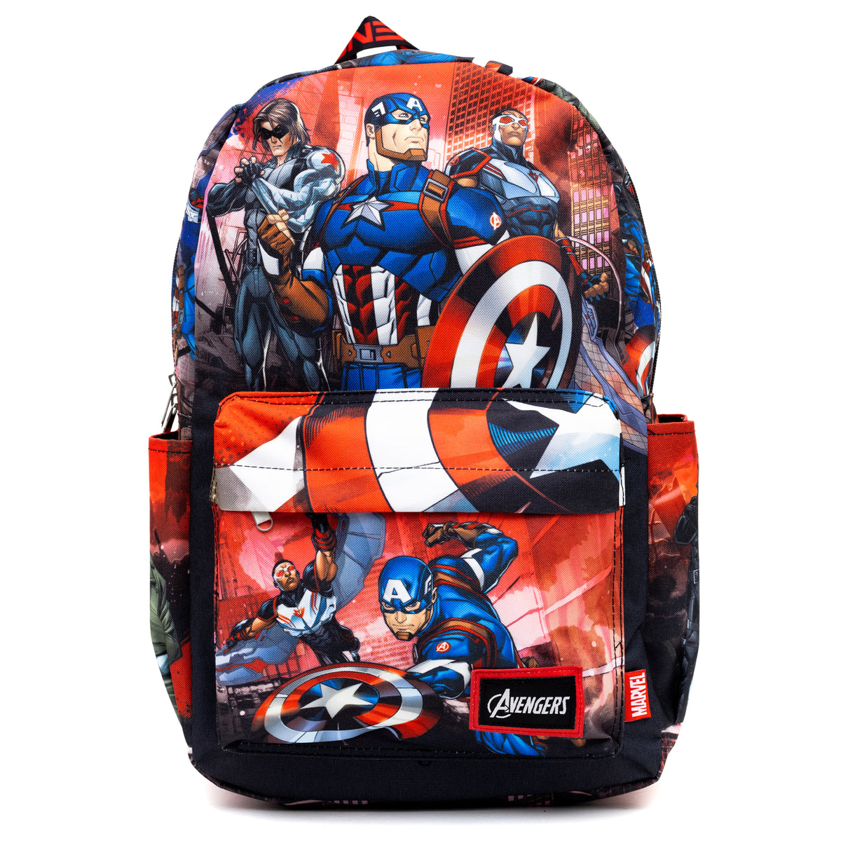 Marvel Captain America Avengers 17&quot; Full Size Nylon Backpack