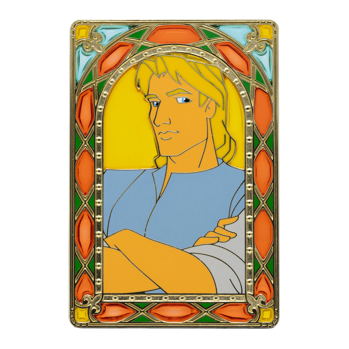Disney Prince Stained Glass Series John Smith 3&quot; Collectible Pin Limited Edition 300