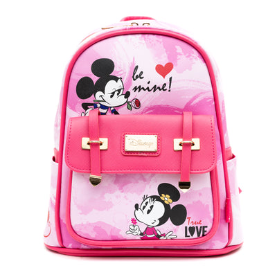 Exclusive- Minnie and Mickey Mouse Vegan Leather Backpack – Kay Trends