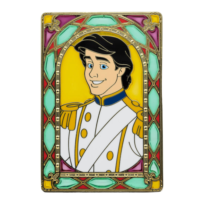 Disney Prince Stained Glass Series Prince Eric 3" Collectible Pin Limited Edition 300