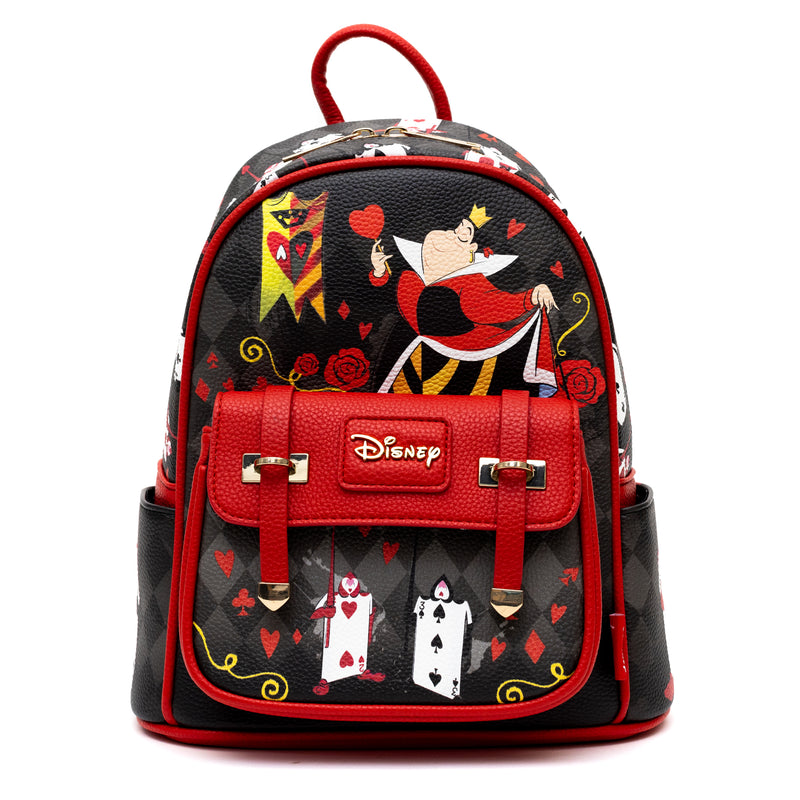 Queen of Hearts Wondapop 11 Vegan Leather Fashion Mini Backpack