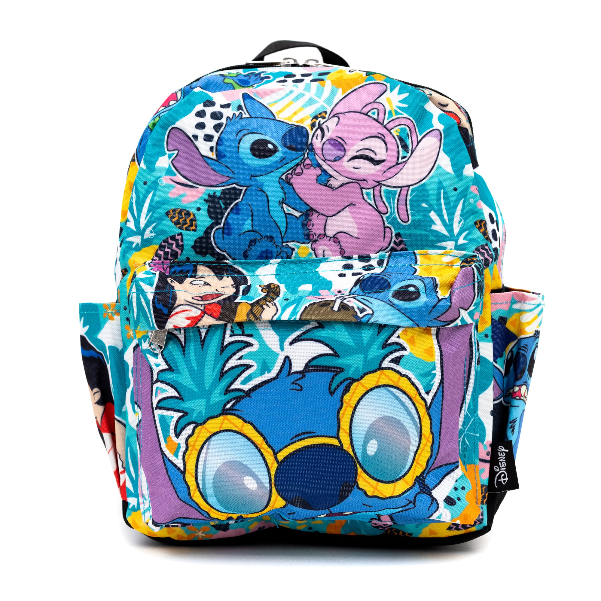 Disney Lilo and Stitch Angel and Stitch 12" Mini Nylon Backpack