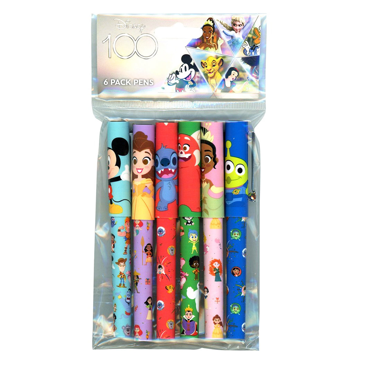 Disney 100 6 Pen Stationary Set
