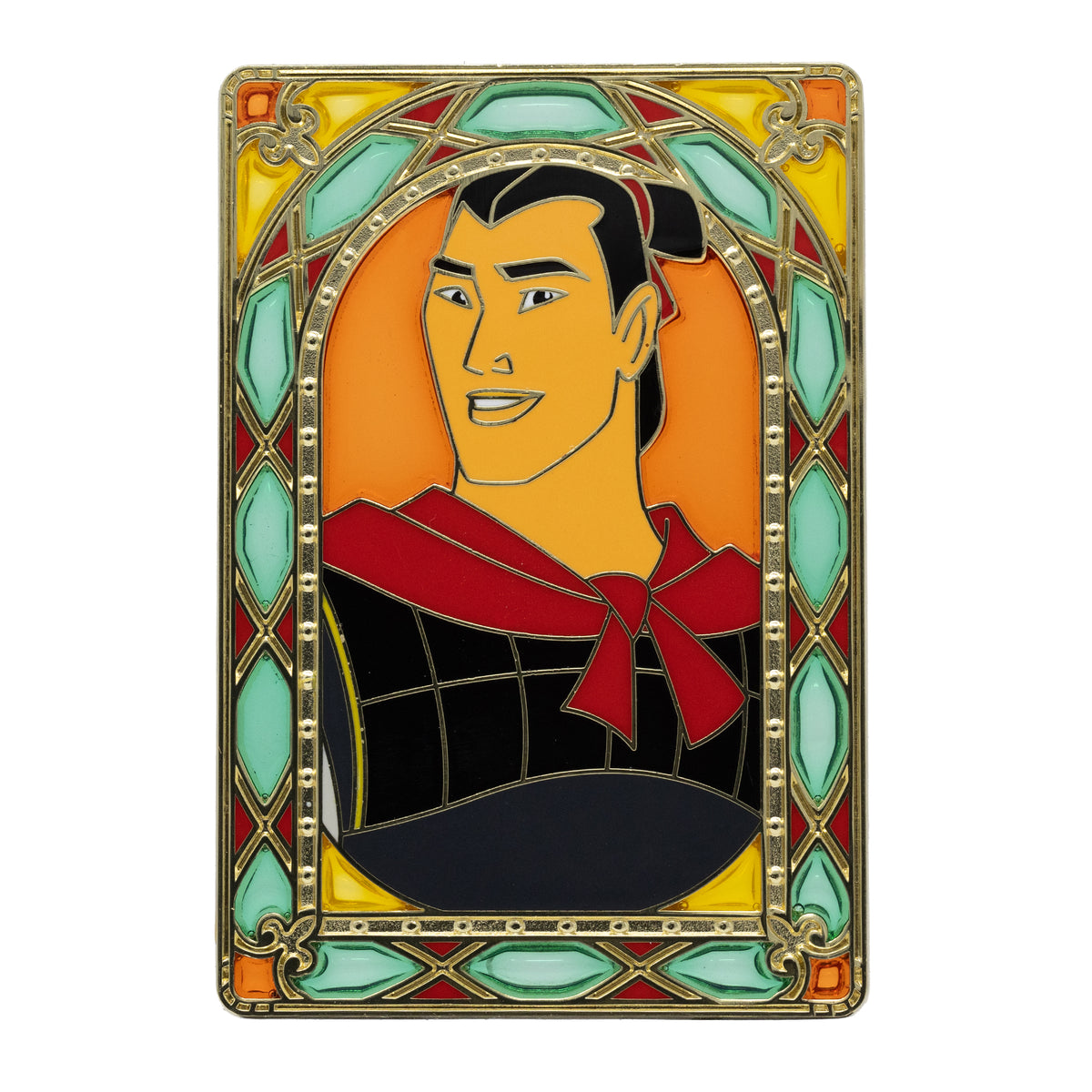 Disney Prince Stained Glass Series Li Shang 3" Collectible Pin Limited Edition 300