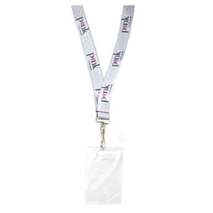 Pink a la Mode Lanyard with Cardholder