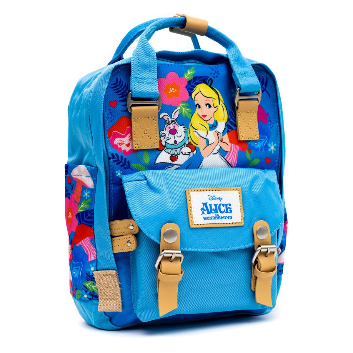 Disney Alice in Wonderland Twill Multi-Compartment Mini Backpack