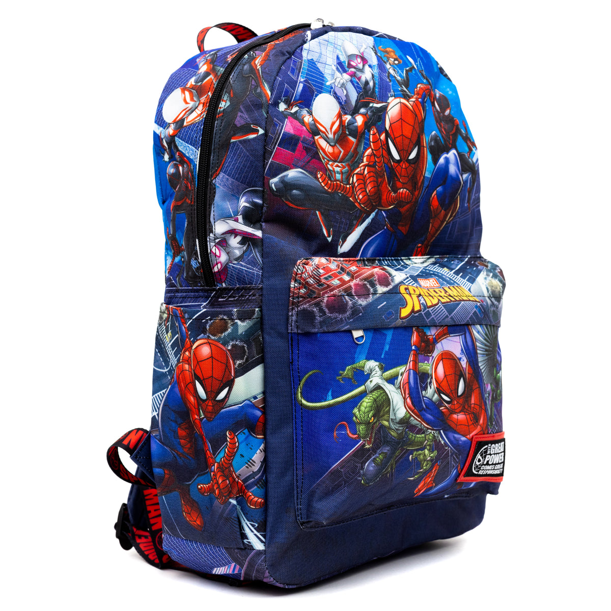 Marvel Spider-Man Spider Verse 17&quot; Full Size Nylon Backpack