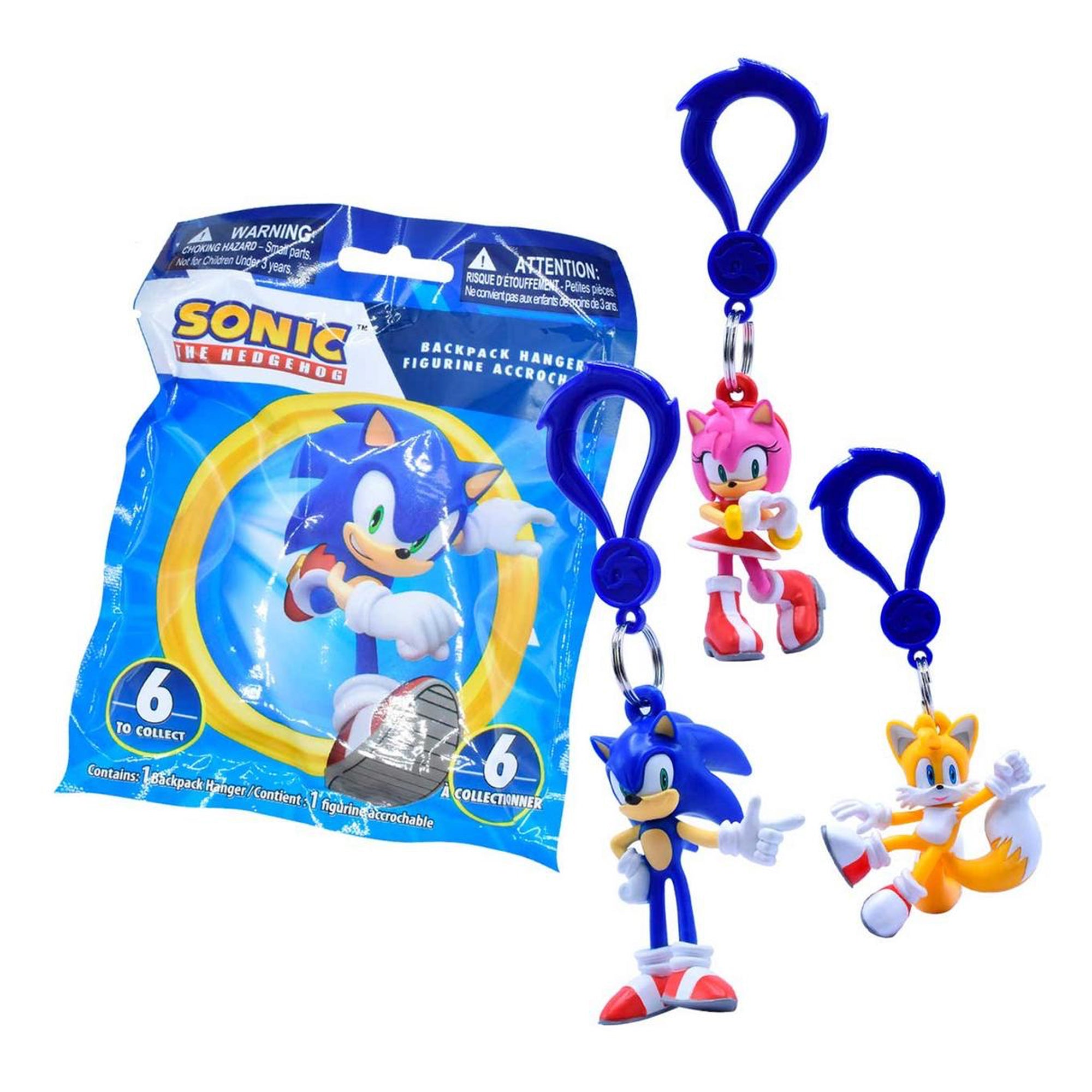 Sonic the Hedgehog Mystery Figurine Backpack Clip