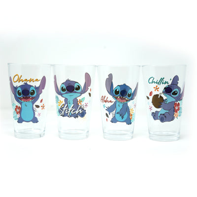 Lilo and Stitch 4 Piece 16oz Pint Glass Set