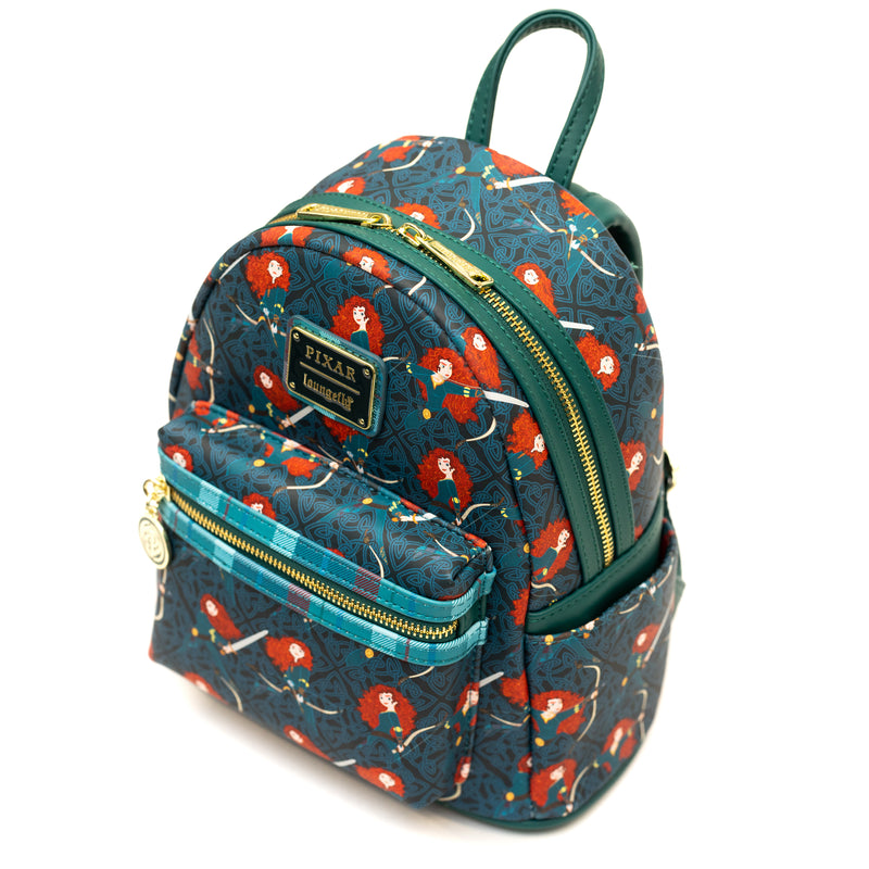 Loungefly - Disney Pixar Brave Merida AOP Mini Backpack -