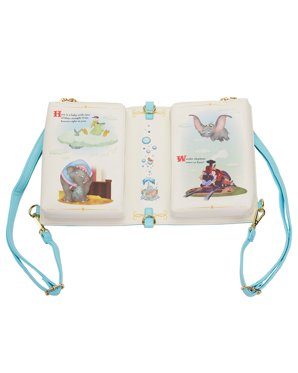 Loungefly - Disney Dumbo Book Convertible Crossbody Backpack Bag