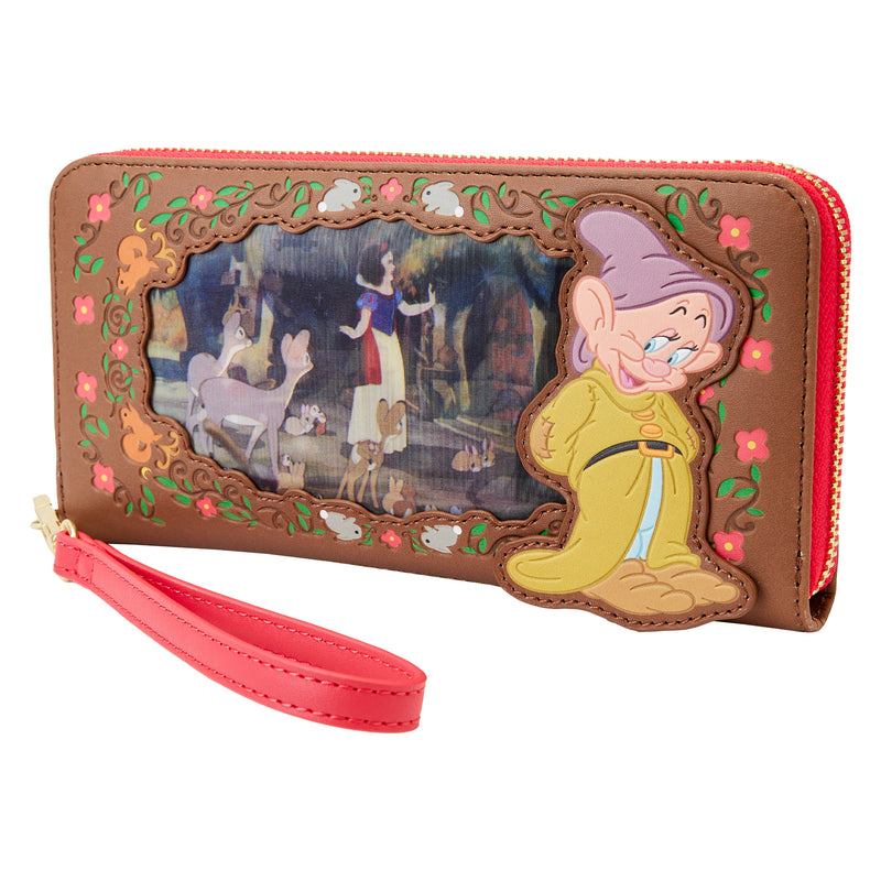Loungefly - Disney Snow White and the Seven Dwarfs Lenticular Princess Series Ziparound Wallet Wristlet *PREORDER*
