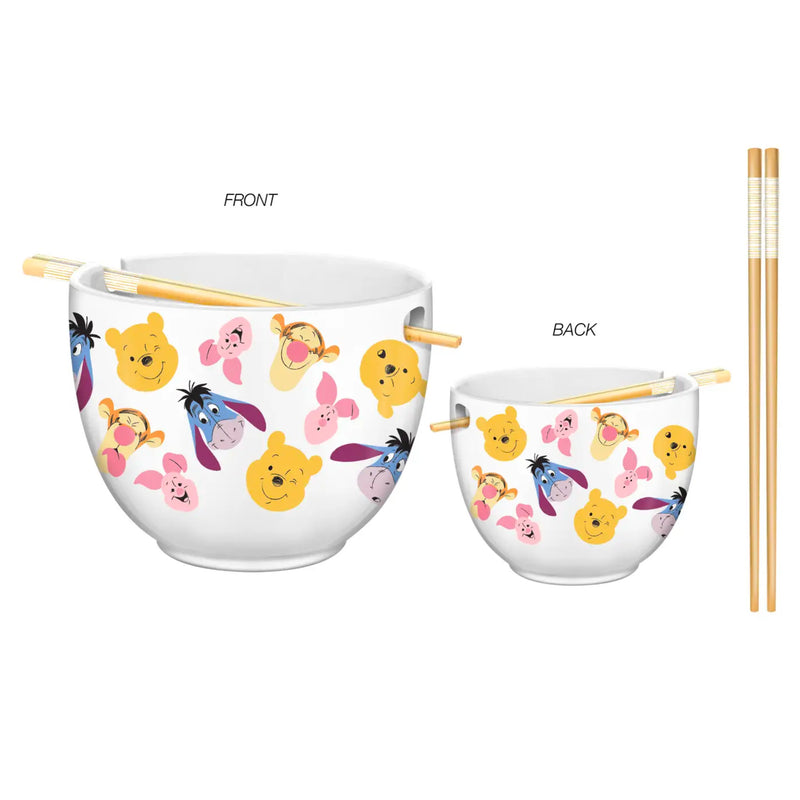 Winnie the Pooh 20oz Ceramic Ramen Bowl with Chopsticks